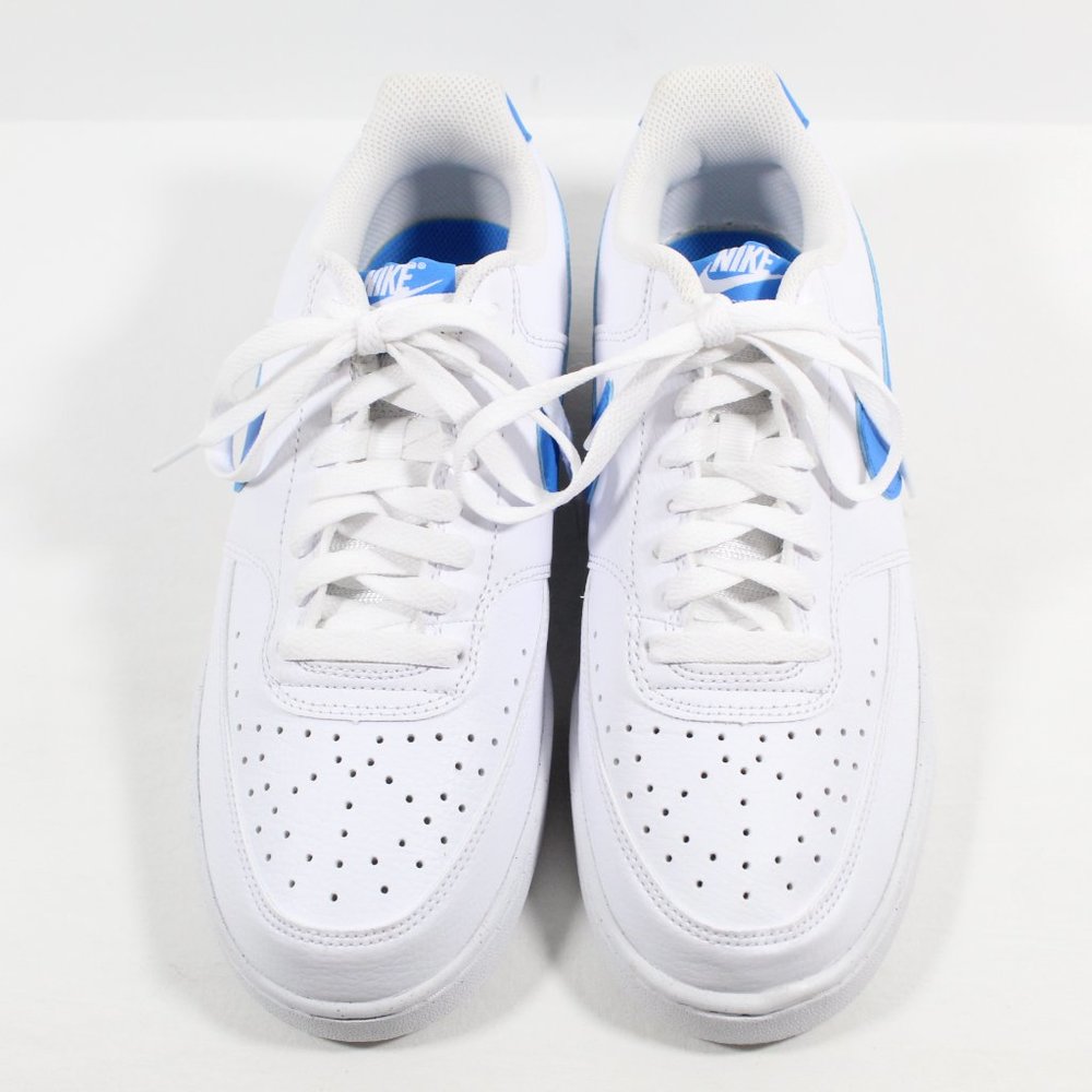 Nike Men's Court Vision Low Next Nature Casual Shoes - White/Blue 8.5M - Picture 4 of 6